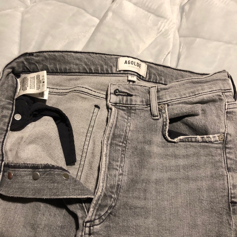 AGOLDE nico high rise slim in foretold